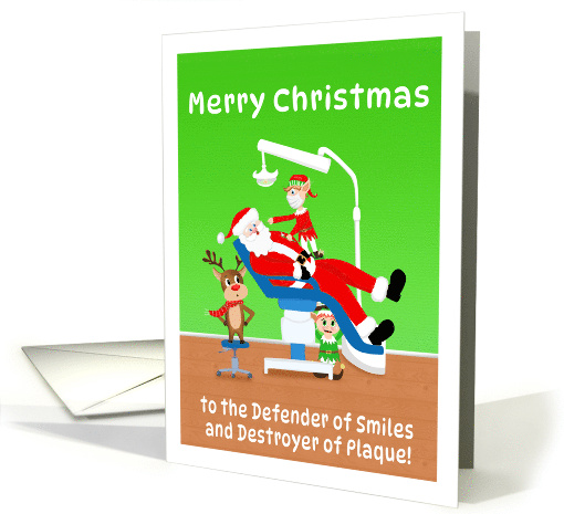 Merry Christmas Hygienist Santa card (1927082)