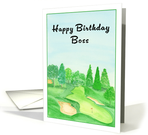 Boss Happy Birthday Golf Course card (1932134)