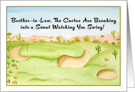 Brother in Law Birthday Desert Golf Course card