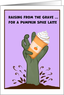 Happy Pumpkin Spice Halloween card