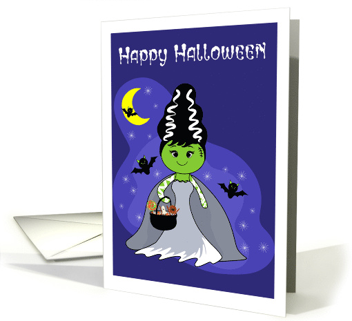 Happy Halloween with Bride of Frankenstein card (1941596)