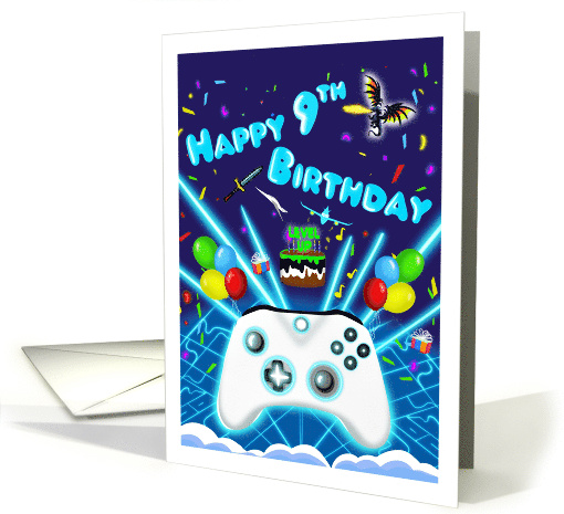 Epic Gamer Happy 9th Birthday Critical Hit card (1942716)