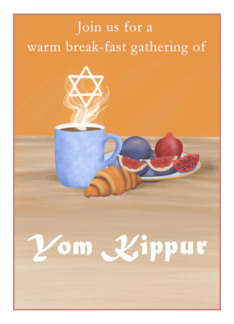 Yom Kippur Break the Fast Coffee Pomegranates
