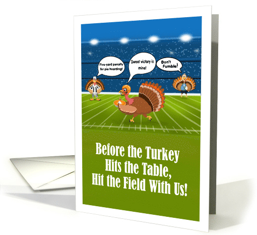 Thanksgiving Turkey Bowl Invitation card (1945792)