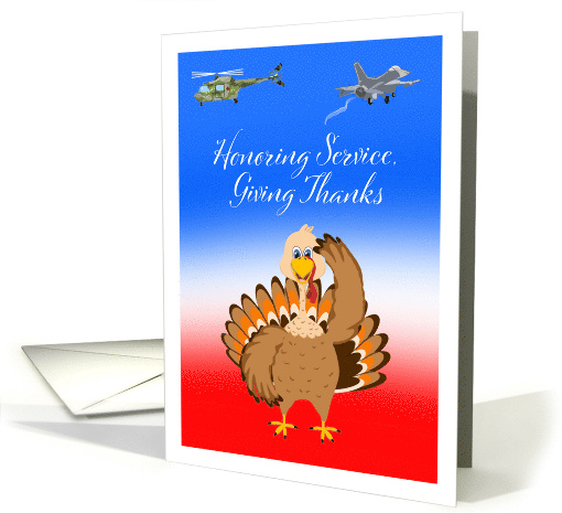 Military Thanksgiving Turkey Saluting card (1947582)