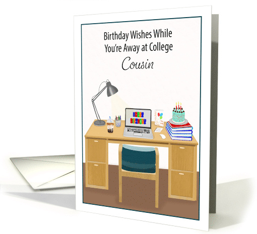 Cousin Happy Birthday College Dorm Celebration card (1960244)