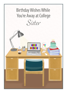 Sister Happy Birthday College Dorm Celebration