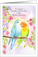 Lovebirds For Daughter and Son in Law Happy Wedding Anniversary