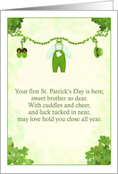 Brother First St Patrick Day with Baby Leprechaun Outfit