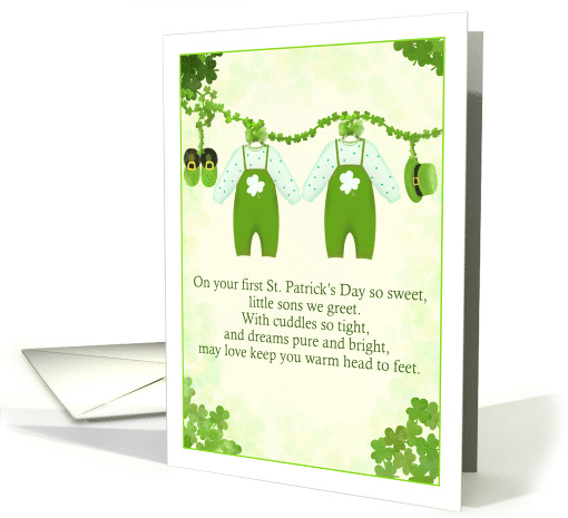 Sons Twins First St Patricks Day card (1967966)