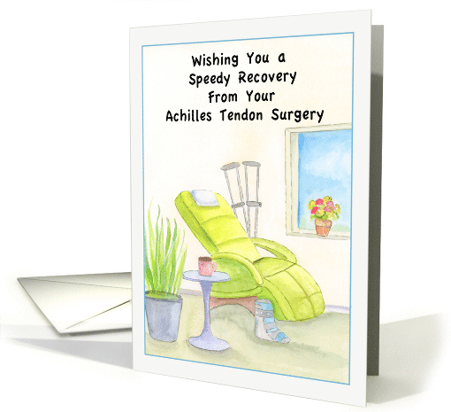 Achilles Tendon Surgery Speedy Recovery Crutches and Walking Boot card