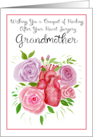 Grandmother Healing Wishes from a Heart Surgery with Roses