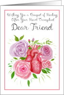 Friend Healing Wishes from a Heart Transplant with Roses