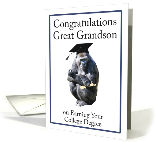 Congratulations Great Grandson Earning Your College... (1977780)