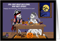 Halloween Anniversary Sister and Brother in Law Funny Skeletons
