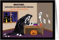 Brother Funny Grim Reaper Away at College Halloween