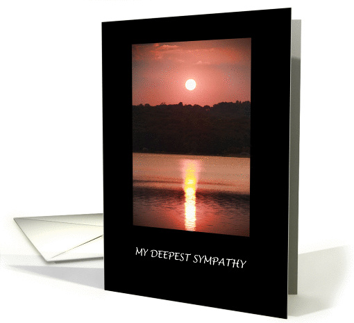 Deepest Sympathy Sunset card (967107)