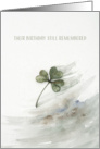 March 17 Birthday Remembrance card