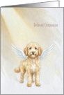 Beloved Companion Labradoodle Sympathy card