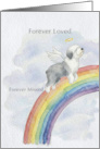 Old English Sheepdog Rainbow Bridge Pet Sympathy card