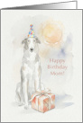 Birthday Card for Mom from Borzoi Dog card