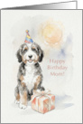 Birthday for Mom from Bernedoodle Dog card