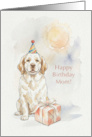 Birthday Card for Mom from Clumber Spaniel Dog card
