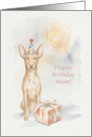 Birthday Card for Mom From Your Pharoah Hound Dog card