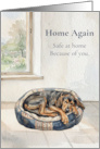 Home Again Safe at Home Because of You Coonhound Thank You card