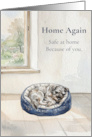 Home Again Safe at Home Because of You Schnauzer Thank You card