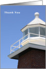 Lighthouse Thank You card