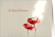 Elegant Red Poppy Remembrance