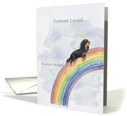 Black & Tan Cavalier King Charles Spaniel Rainbow Bridge... (1971320)