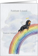 Black & Tan Cavalier King Charles Spaniel Rainbow Bridge Pet Sympathy