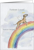 Brindle Great Dane Rainbow Bridge Pet Sympathy