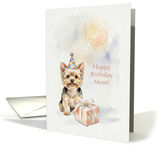 Birthday Card for Mom from Yorkie Terrier Dog card (1973850)