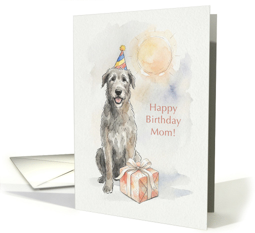 Birthday Card for Mom from Irish Wolfhound Dog card (1973922)