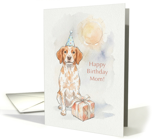 Birthday Card for Mom from Roan Brittany Spaniel Dog card (1974054)