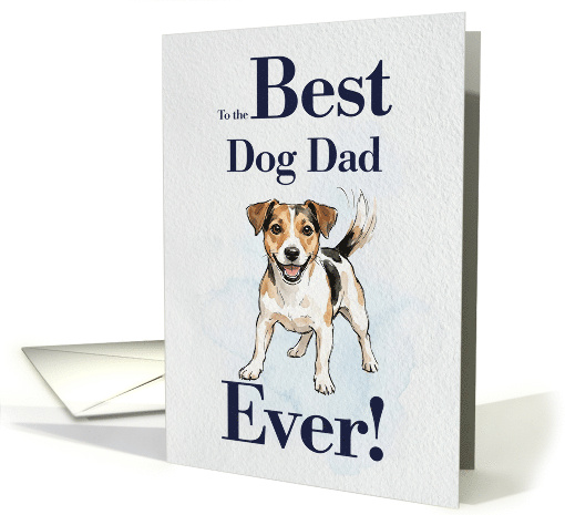 Best Dog Dad Ever Jack Russell Terrier card (1984680)