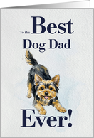 Best Dog Dad Ever from Your Yorkie card