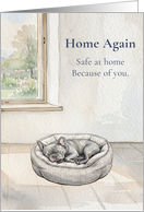 Home Again Safe at Home Because of You Grey French Bulldog Thank You