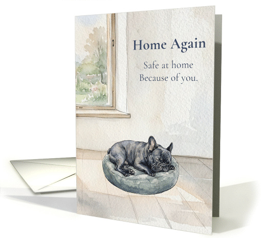 Home Again Safe at Home Because of You Black French... (1989674)
