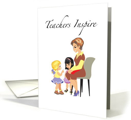 Teachers Inspire Thank You card (924223)