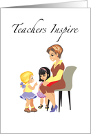 Teachers Inspire Thank You Card