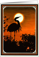 Great Blue Heron card