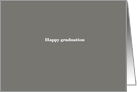 Happy graduation card