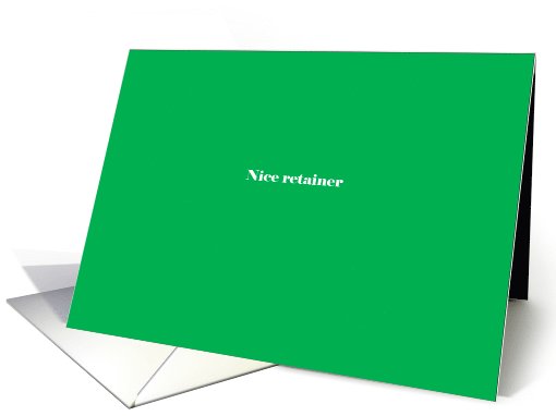 Adult humor, Nice retainer card (1033367)