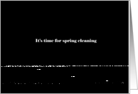 Adult humor, Spring cleaning card