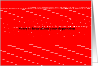 Adult humor, Sorry to hear about your depression card