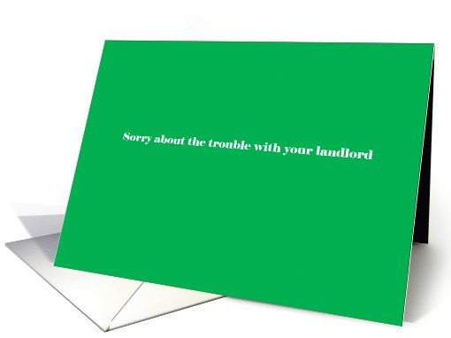 Adult humor, Sorry about your landlord card (1045967)